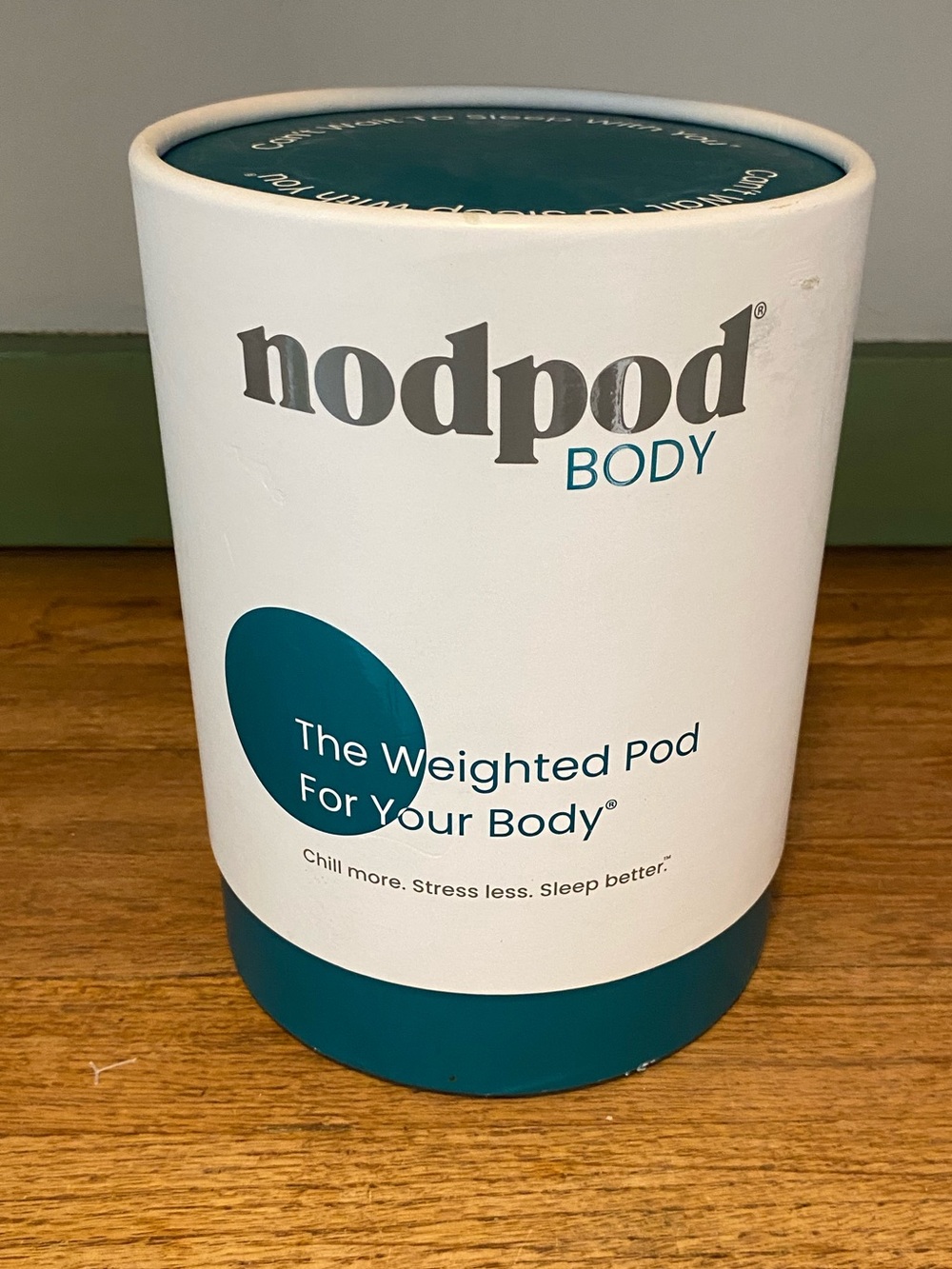 NodPod Body - teal weighted lap blanket